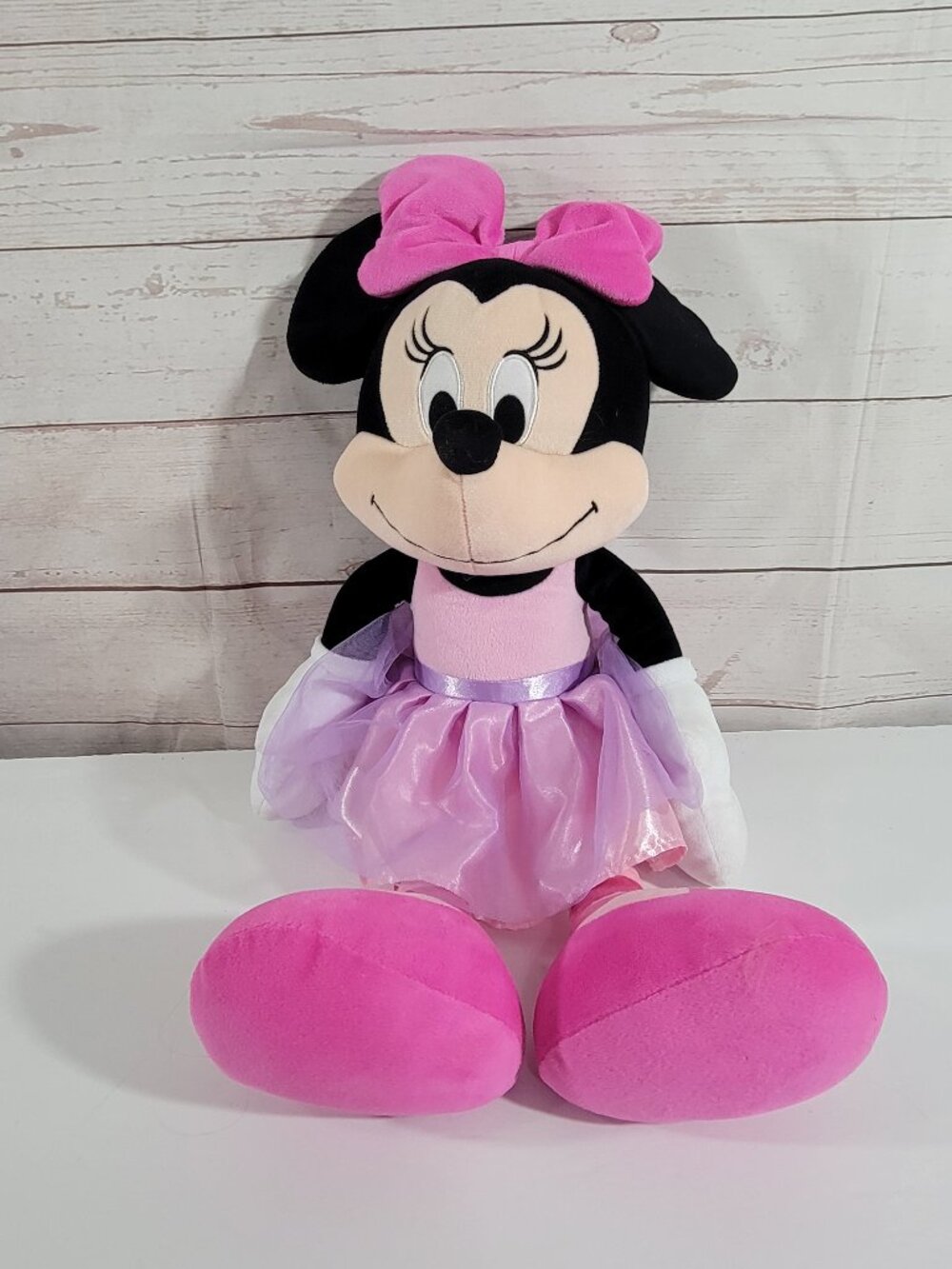 Minnie Mouse Plush Disney Junior Ballerina Pink Purple Tutu 20"
